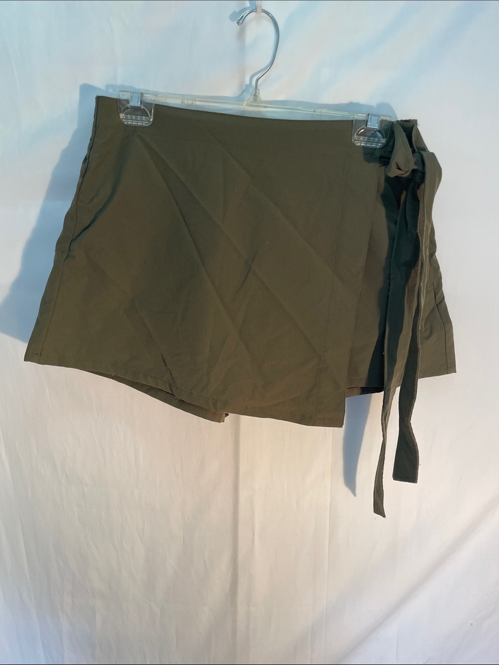 Popflex Olive Green Women's Wrap Shorts